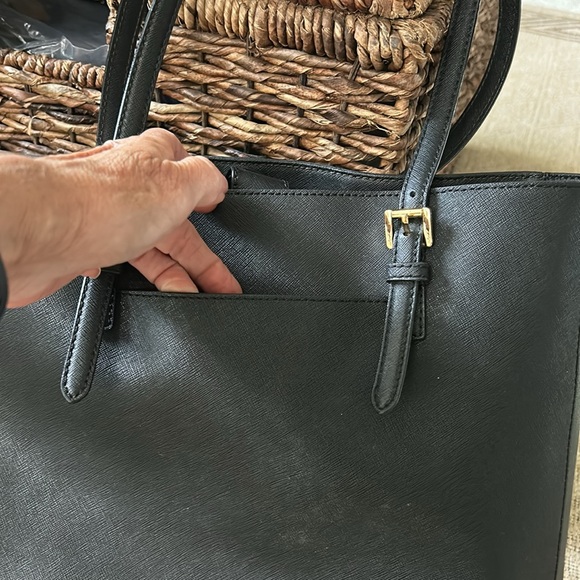 Michael Kors Jet Set Travel Large Tote Saffiano Black Leather. - Picture 7 of 17